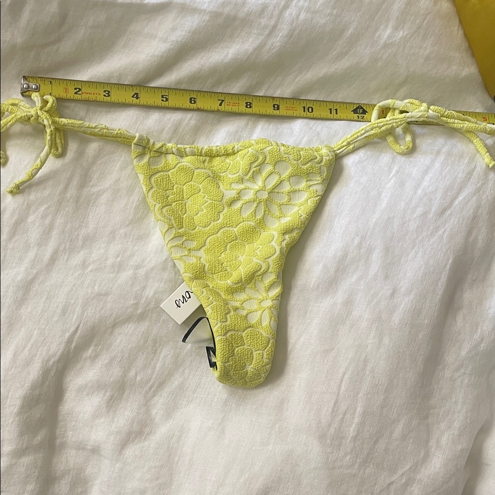 For Love & Lemons Yellow Cydney Bikini Bottom